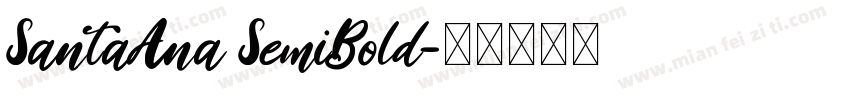 SantaAna SemiBold字体转换